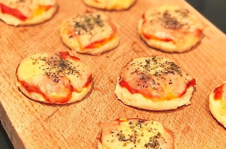 Minipizza de couve-flor