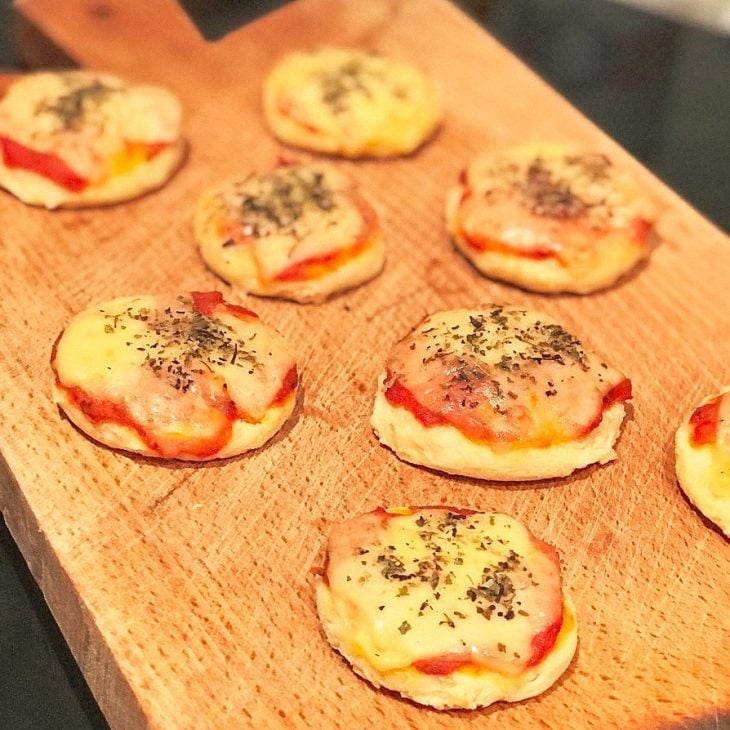 Minipizza de couve-flor