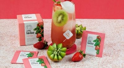 Mocktail de morango com kiwi