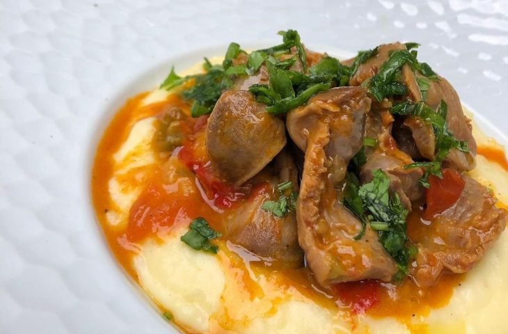 Moela de frango ao molho