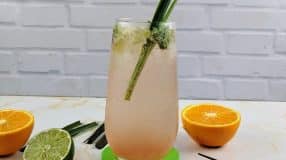 Mojito com cidreira, laranja e limão