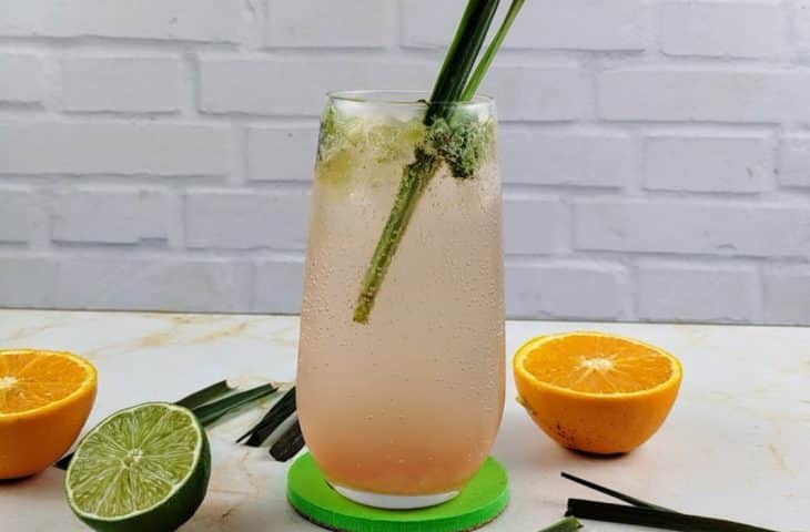 Mojito com cidreira, laranja e limão