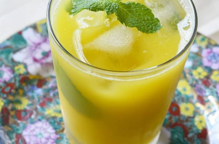 Mojito de manga com maracujá