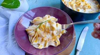 Molho alfredo com cream cheese