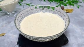 Molho branco com creme de leite fresco