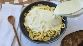 Molho branco para macarrão