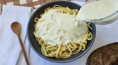 Molho branco para macarrão