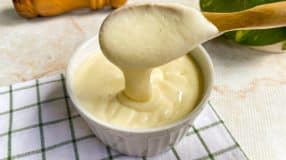 Molho branco para macarrão simples
