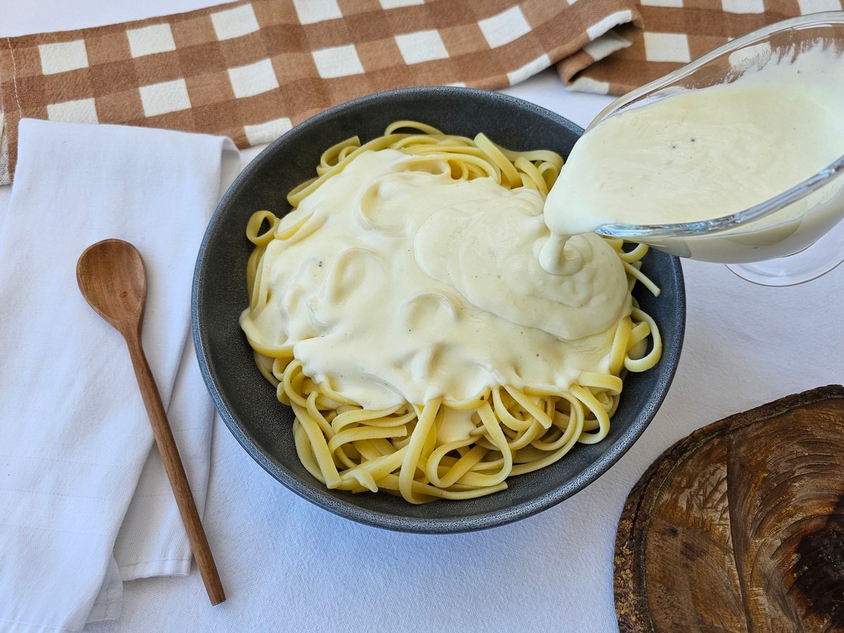 Molho branco para macarrão