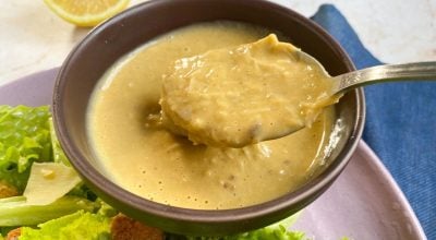 Molho caesar com anchovas