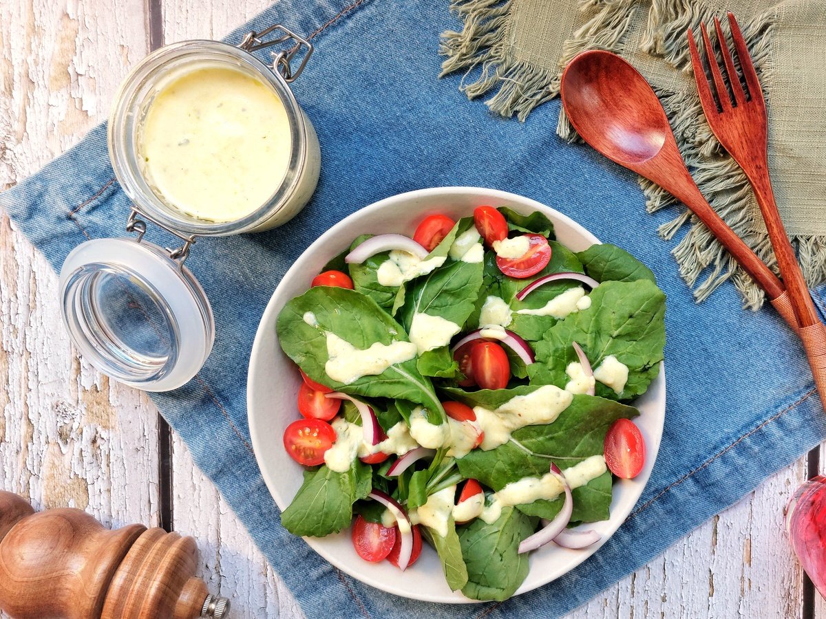 Molho de iogurte para salada