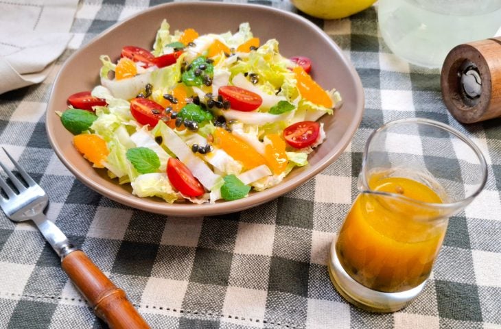 Molho de maracujá para salada