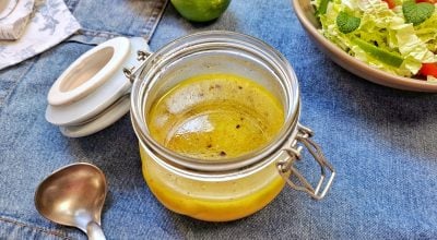 Molho para salada tropical com limão