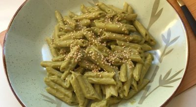 Molho pesto cremoso vegano