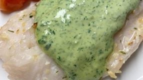 Molho verde de tahine