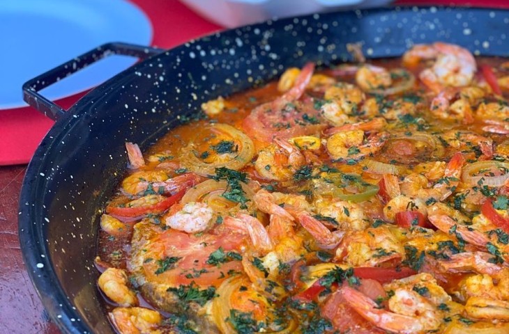 Moqueca de cação com camarão