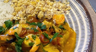 Moqueca de cação com mexilhão