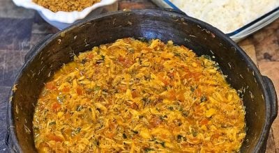 Moqueca de siri desfiado