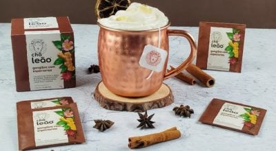 Moscow Mule com chá de gengibre e especiarias