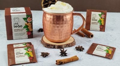 Moscow Mule com chá de gengibre e especiarias