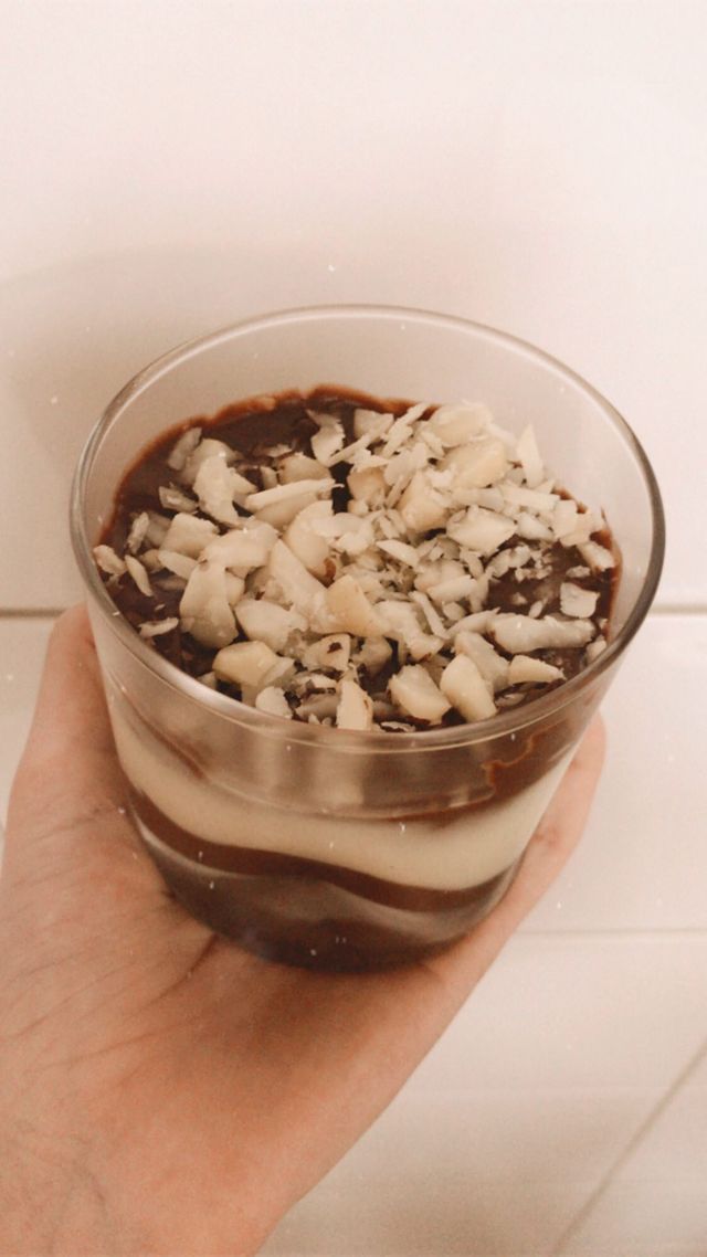 Mousse bem-casado com castanhas