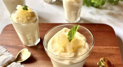 Mousse de abacaxi com 3 ingredientes