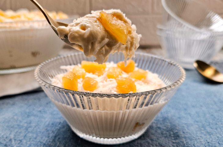 Mousse de abacaxi sem gelatina
