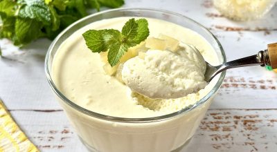 Mousse de abacaxi simples no liquidificador