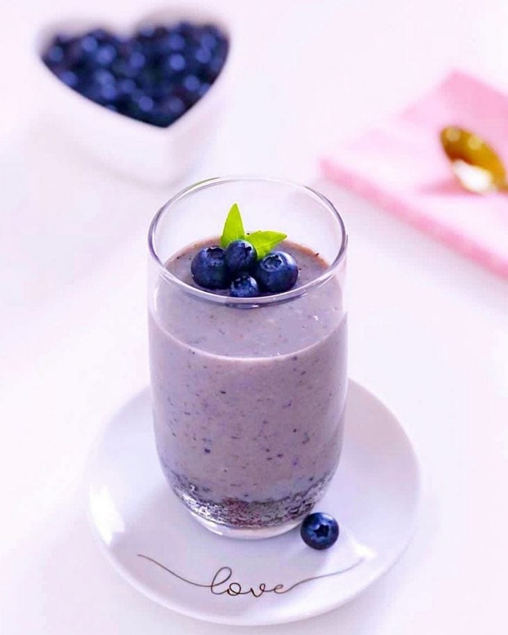 Mousse de blueberry