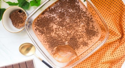 Mousse de chocolate aerado