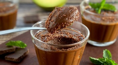 Mousse de chocolate com abacate