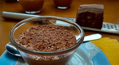 Mousse de chocolate com café