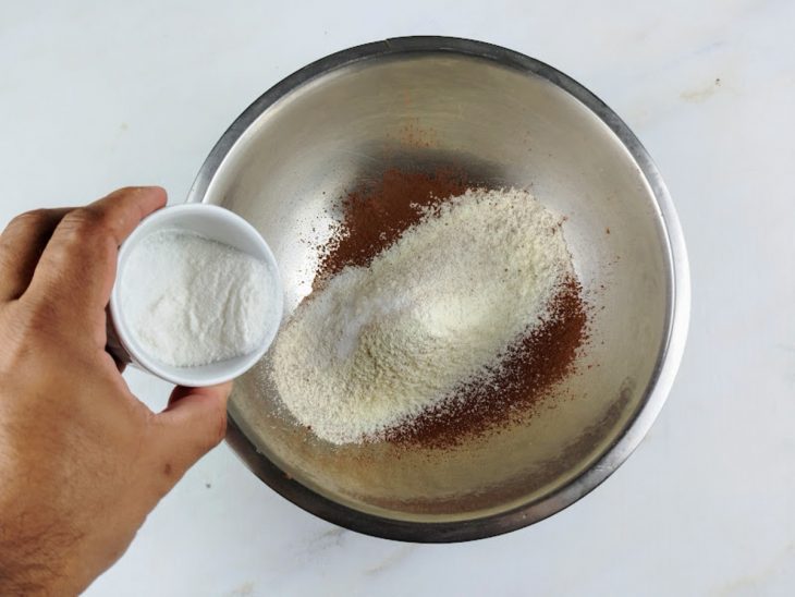 adição de açúcar a receita.