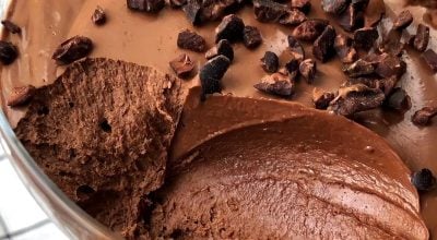 Mousse de chocolate com tofu