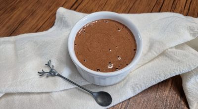 Mousse de chocolate sem açúcar