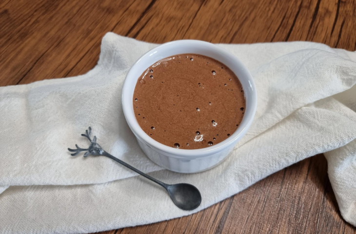 Mousse de chocolate sem açúcar
