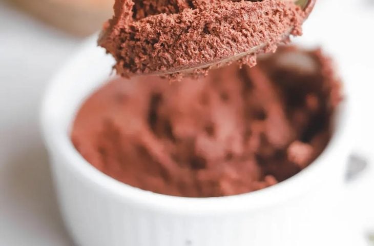 Mousse de chocolate vegana