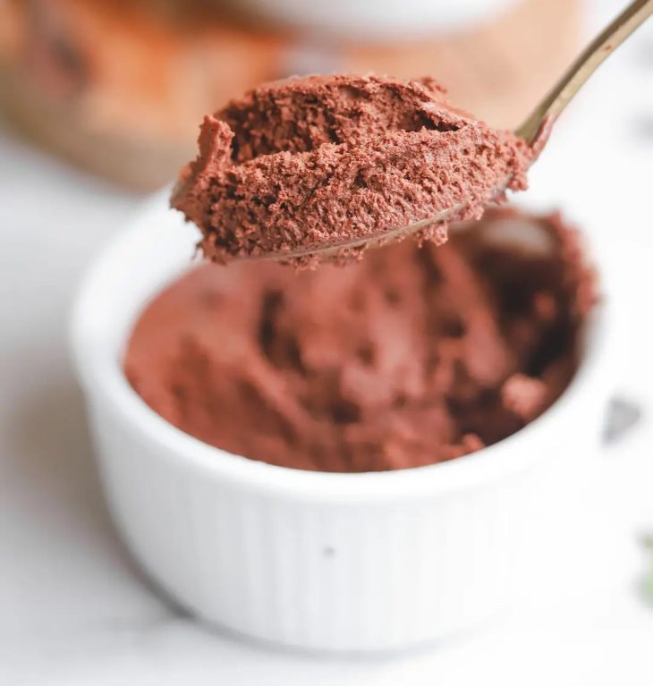 Mousse de chocolate vegana