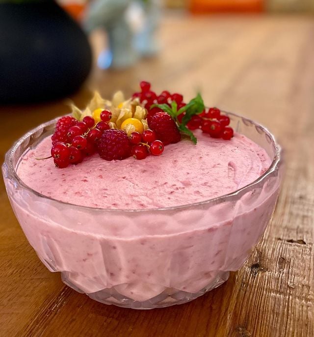 Mousse de framboesa