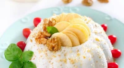 Mousse de gorgonzola com nozes