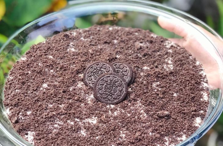 Mousse de limão com Oreo