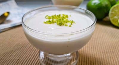 Mousse de limão com Whey