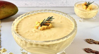 Mousse de manga com 3 ingredientes
