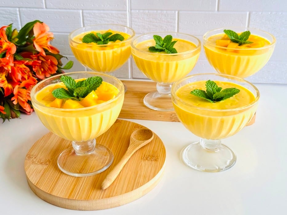 Mousse de manga saudável