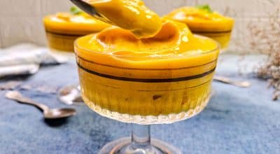 Mousse de manga sem gelatina
