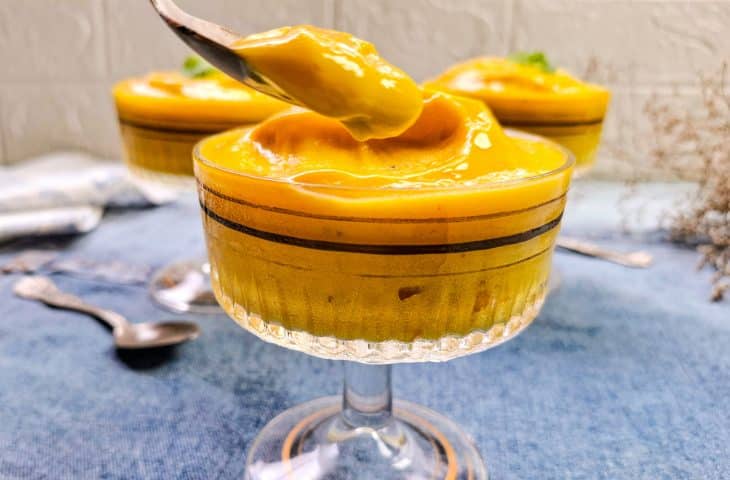 Mousse de manga sem gelatina