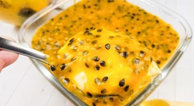Mousse de maracujá com Tang
