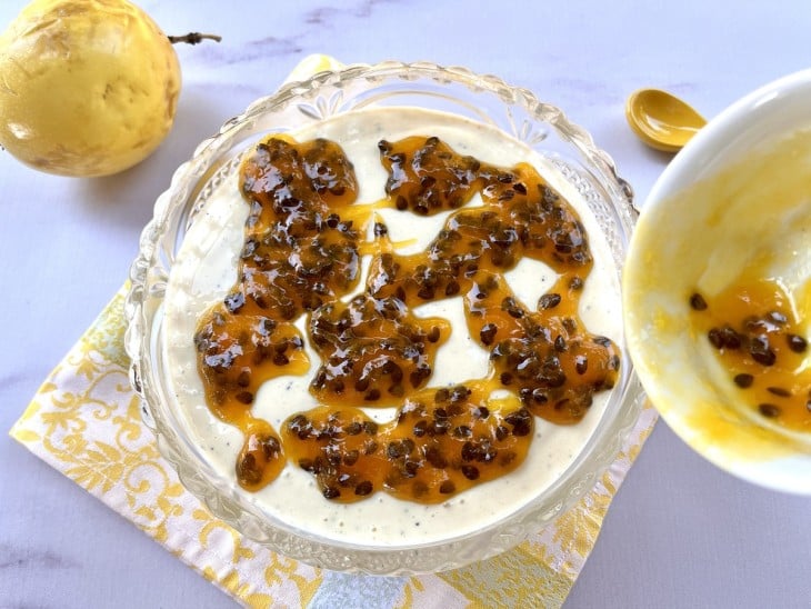 Mousse de maracujá sem açúcar - Passo a Passo