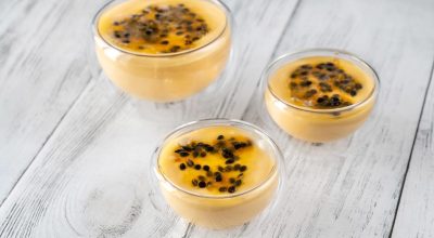 Mousse de maracujá sem lactose