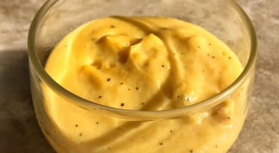 Mousse de maracujá vegano